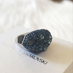 DAZZLING Atelier Swarovski Dark Blue Ring